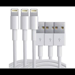 3 Pack Apple iphone/ipad/ipod charger 3ft white